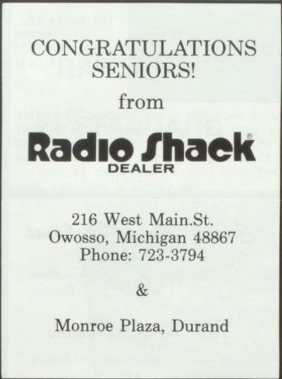 Radio Shack - Durand Store (newer photo)